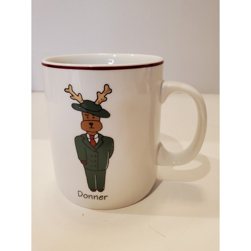 Donner Reindeer Mug ABC Distributing Coffee Tea Cup Christmas Santa Holiday Deer